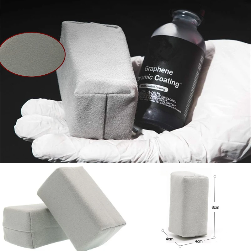 

1/2/10PCS Wax Sponge for Coatings Wax Sponge for Coatings Abrasion-resistant Non-abrasive Velour Paint Wipes Car Beauty Tools