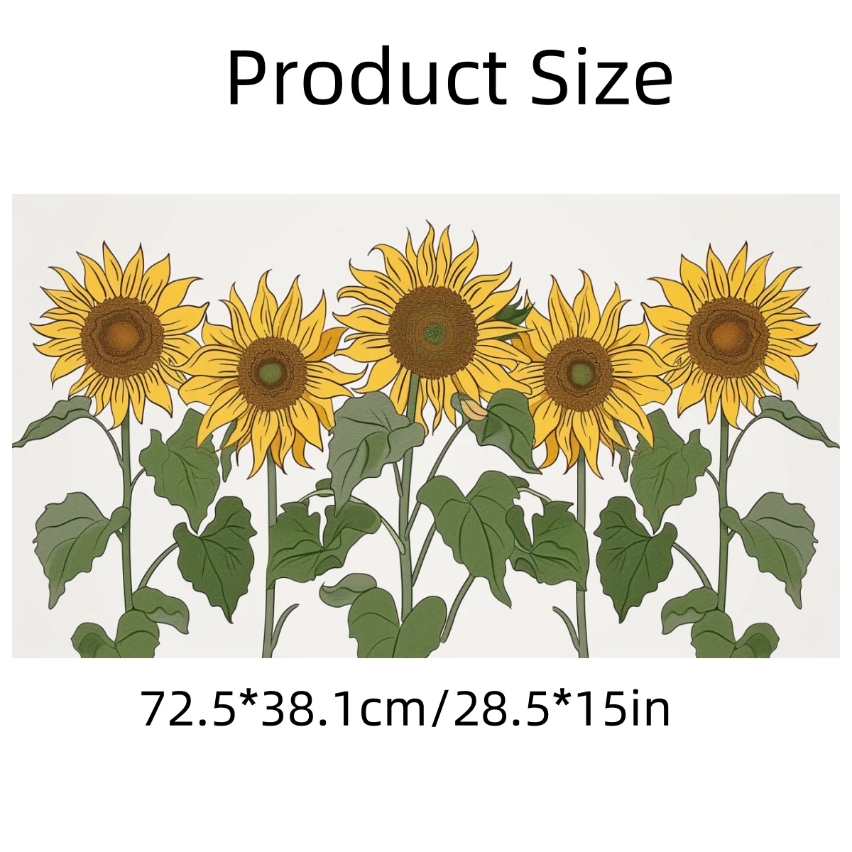 1pc Sunflower Window Sticker Balcony Bedroom Window Sticker Beautify Glass Windows