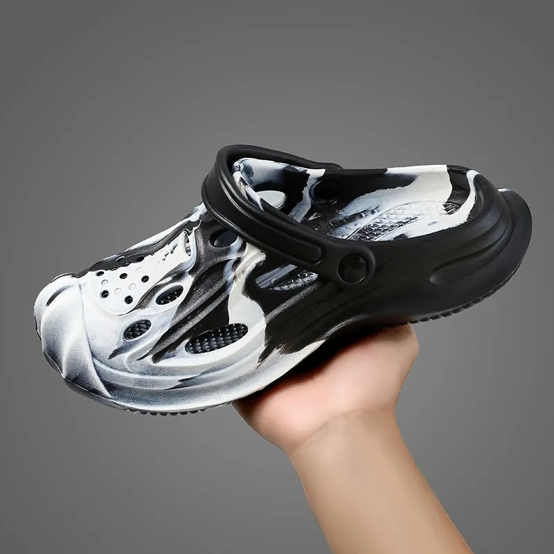 

Litfun Fashion Camouflage Clogs Slippers For Men Summer New Holes Beach Slippers Non-slip Garden Shoes Leisure EVA Sport Sandals