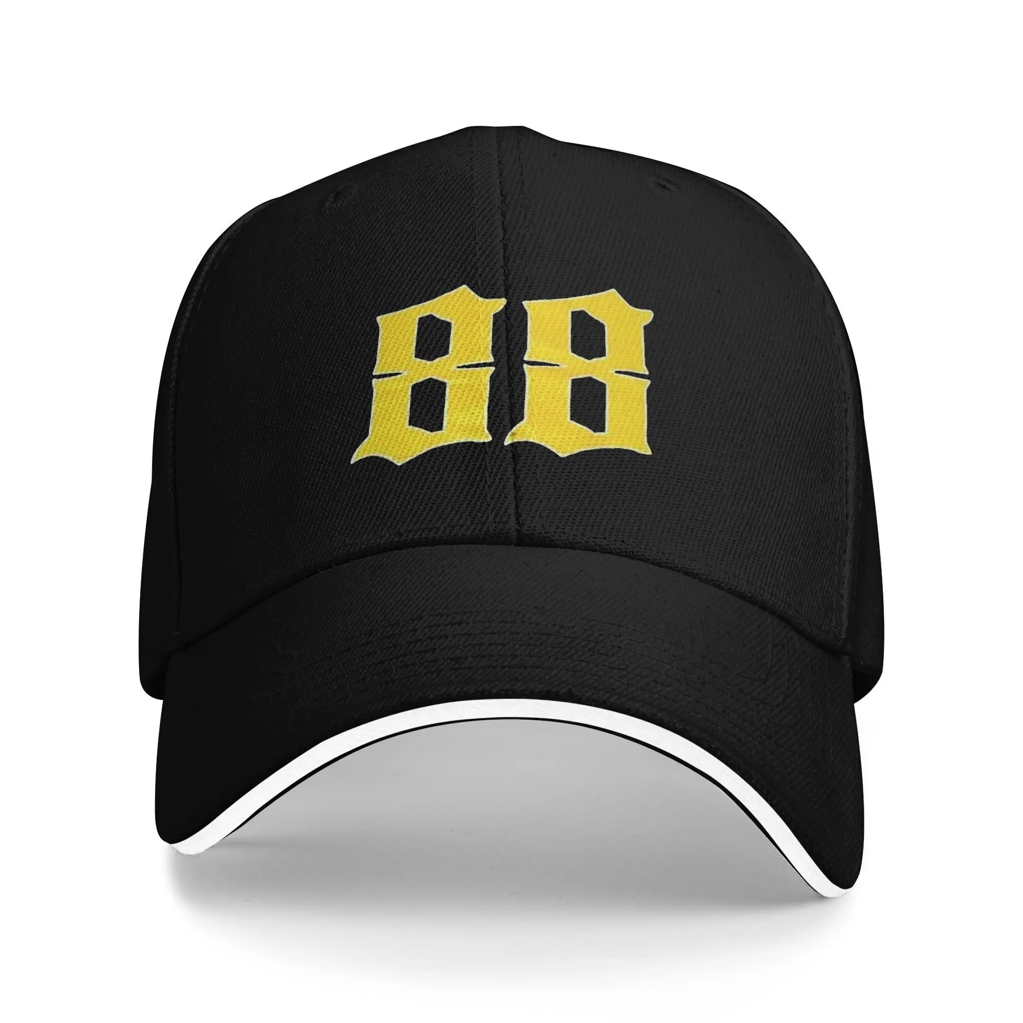 Lucky Number 88 Gelbe Damen-Baseballkappen, Herren, Unisex, Snapback-Kappe, Mädchen, Sommer-Sonnenschutzhüte