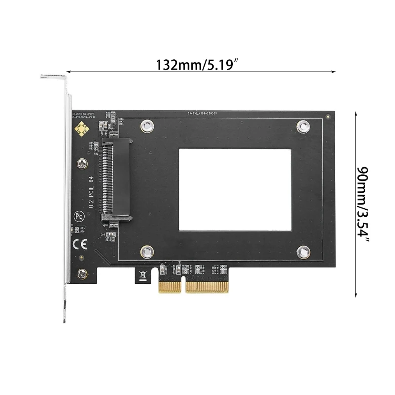 Adaptador F3MA U.2 para PCIe Riser PCI Express X4/X8/X16 para U.2 NVMe SSD Converter Card
