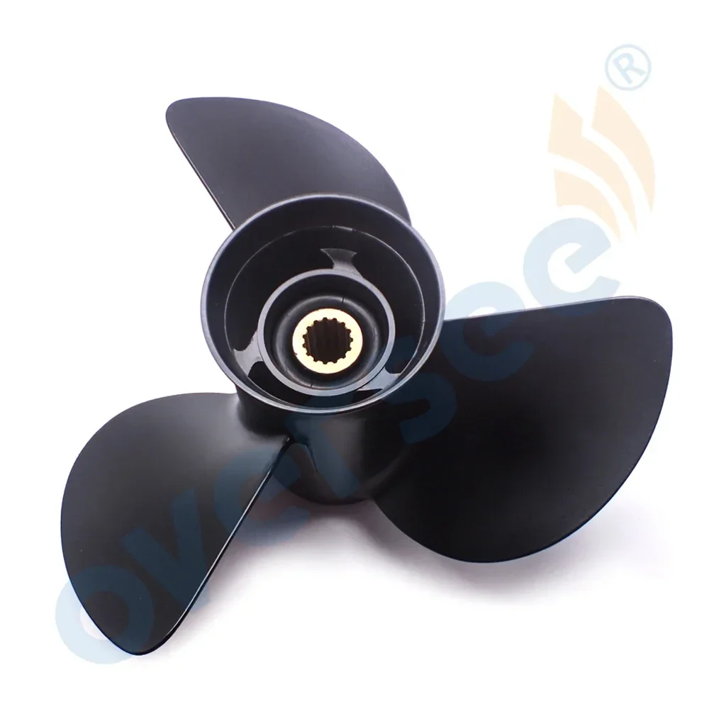 Oversee 58100-95511-019 Aluminum Propeller For 60-140HP Suzuki 13 1/4x17 Outboard Motor