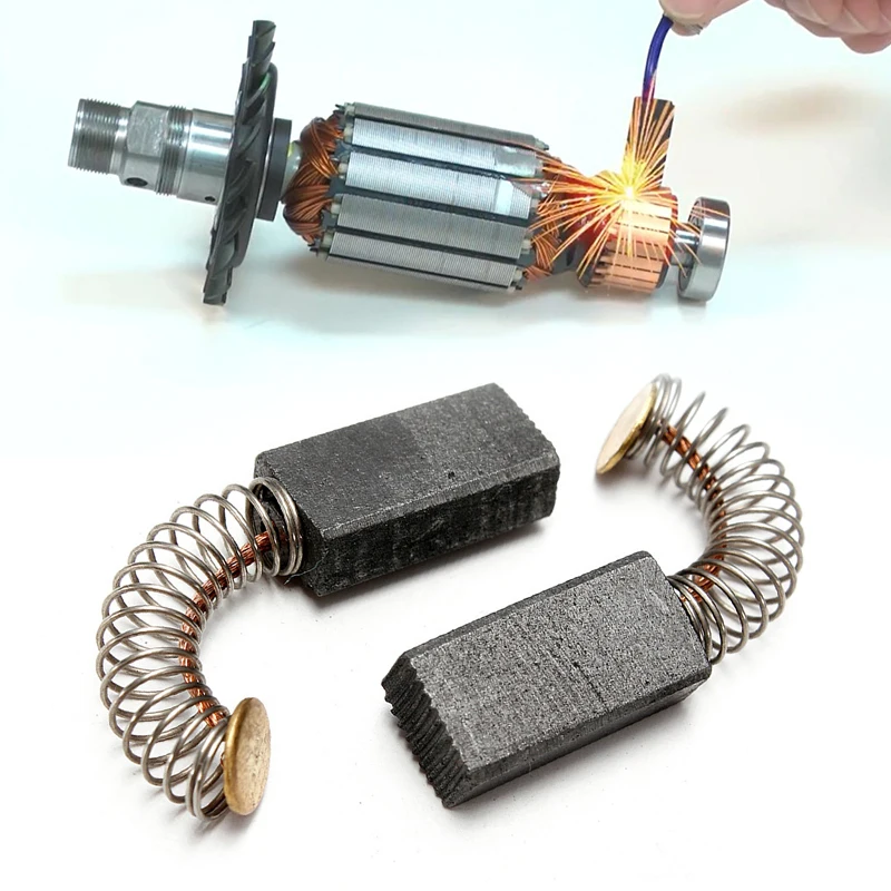 

2/10pcs 5x8x15.5mm Motor Carbon Brush Spring Carbon Brushes Bush Electric Motor Drill Centrifuge Replacement Repairing Part