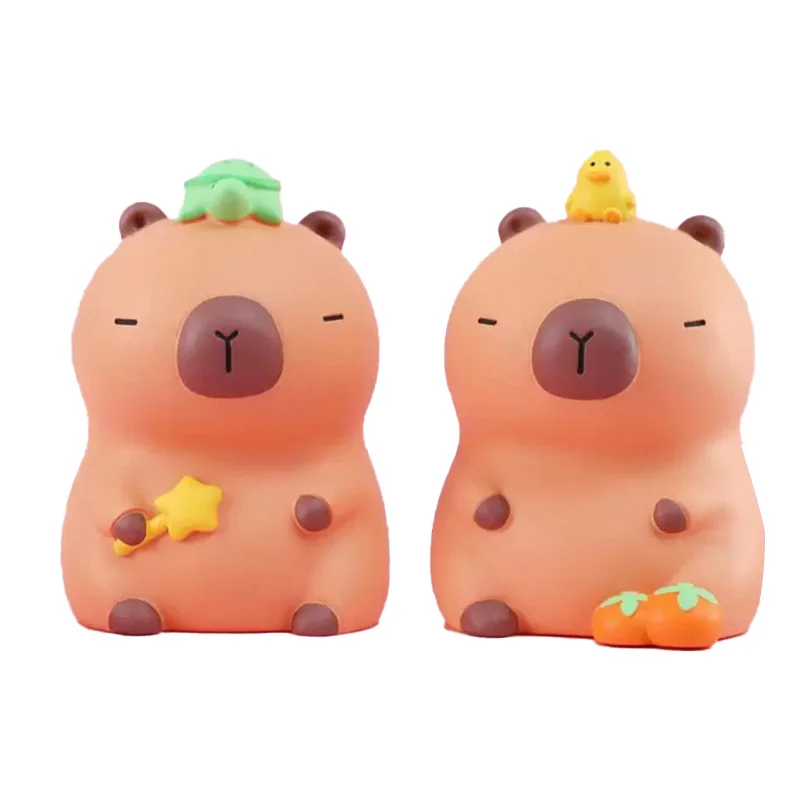 Capybara émotionnel banque d'argent vinyle mignon dessin animé boîte d'épargne