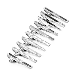 1PC Tie Clip For Mens Accessories Rhinestone Tie Clips And Cufflinks Pisa Ties Souvenir For Wedding Guest Gift Tie Pin Men Cuffs
