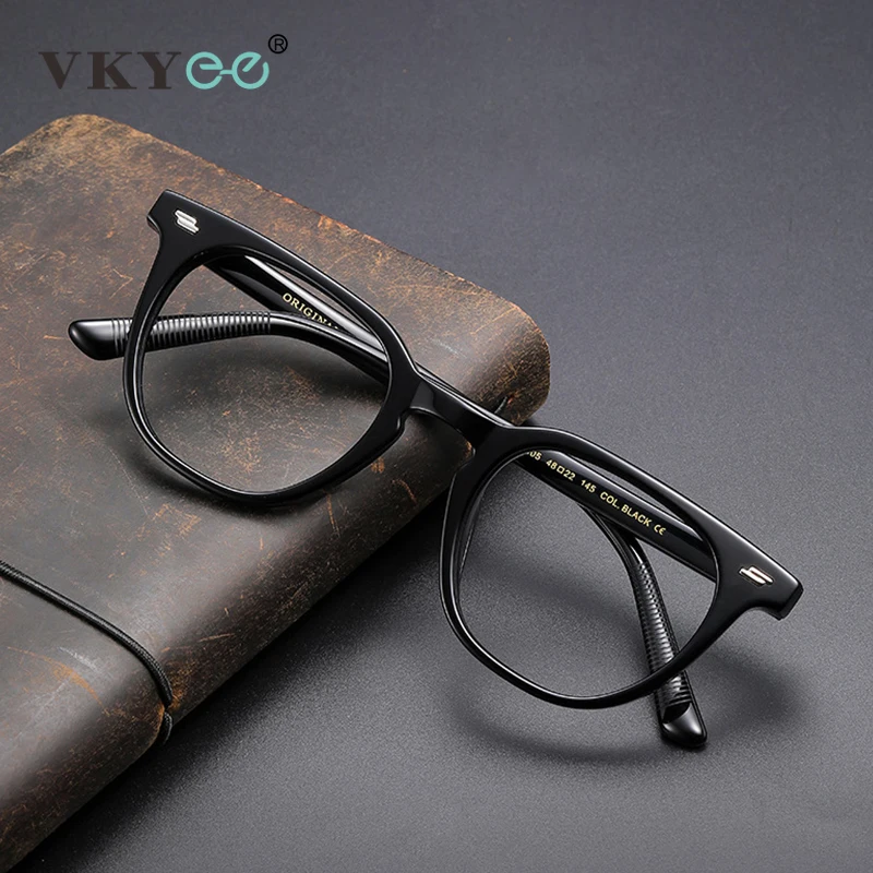 VICKY New Simple Geometric Fashion Oval Design Men Women Anti-Blue Light Reading Glasses Customizable Prescription 56005