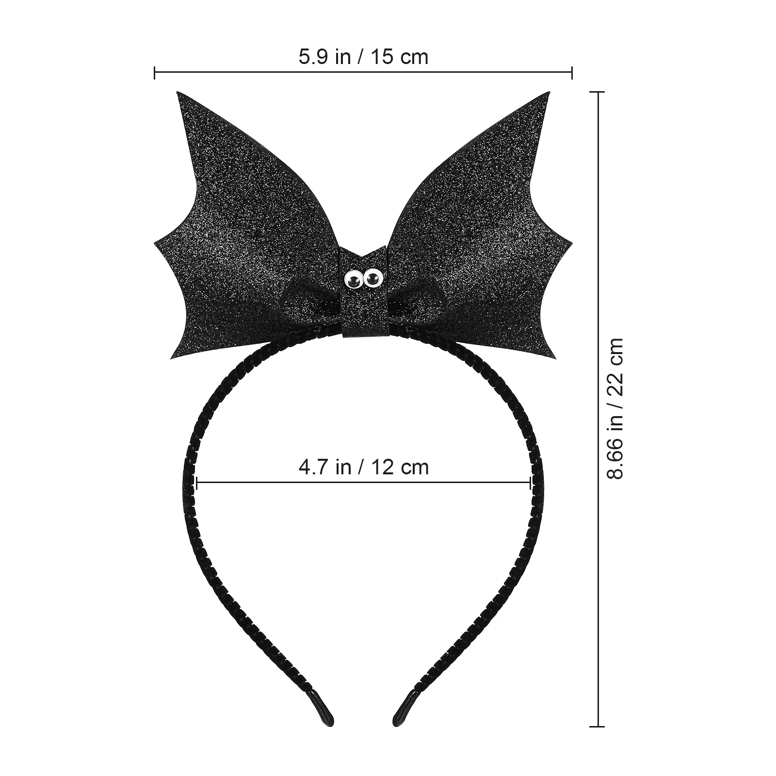 ที่คาดผมรูปค้างคาวประดับเลื่อม สำหรับงานปาร์ตี้แฟนซี งานคาร์นิวัล คริสต์มาส อีสเตอร์ ปีใหม่ งานเลี้ยงฉลอง น้ำหนักเบา