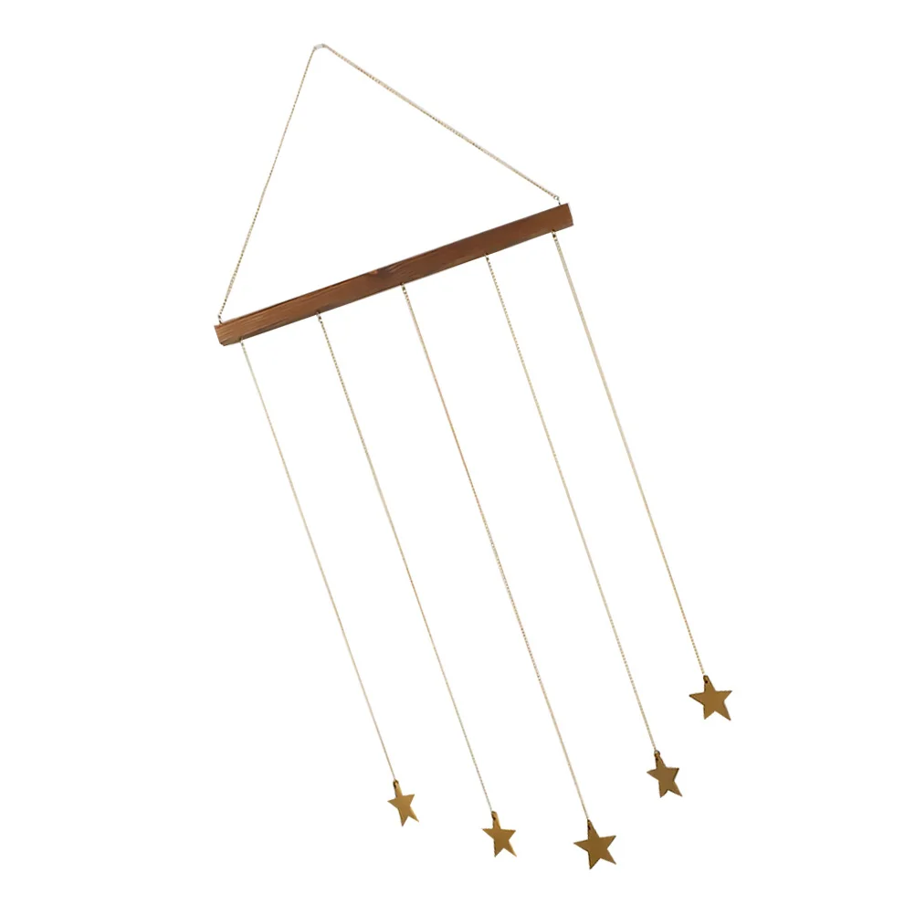 رف عرض صور معلق بتصميم نجمة خشبية، منظم صور معلق على الحائط، ديكور حائط مثالي للمنزل والمكتب