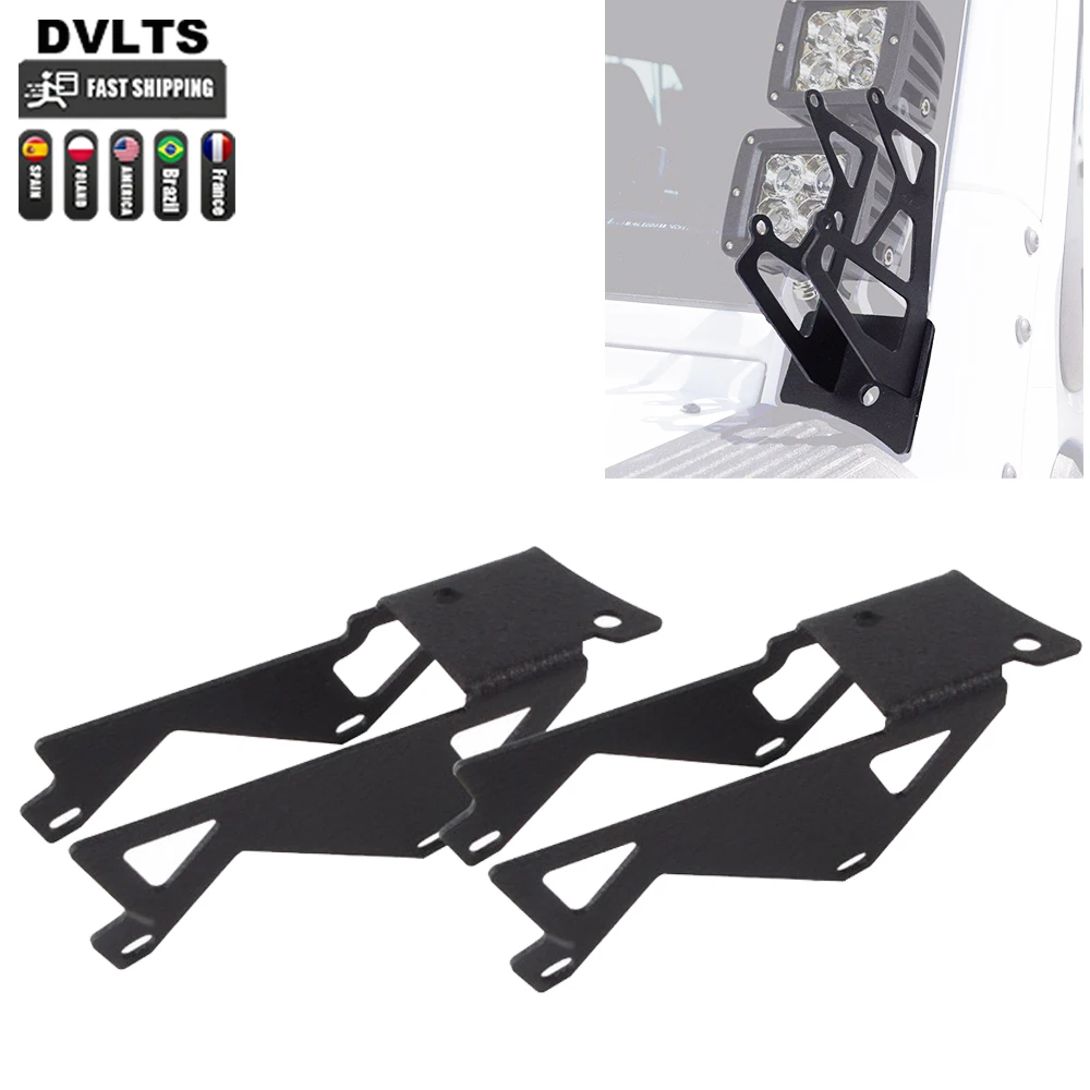 کے لیے 2 پی سی ایس ونڈشیلڈ اے-پِلرز ماؤنٹنگ بریکٹ ایل ای ڈی لائٹ بار ہولڈر ماؤنٹنگ بریکٹ کٹ 07-15 جیپ جے کے رینگلر