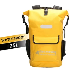 25L PVC Outdoor Backpack Waterproof Bags Men Women Dry Wet Pocket Camping Climbing Trekking Hiking Swimming Travel Rucksack