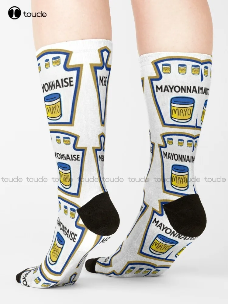 Mayonnaise Kostüm Parodie T-Shirt Socken Jugend Baseball Socken niedlichen Muster lustige Herbst besten Cartoon Straße Skateboard Socken Geschenk
