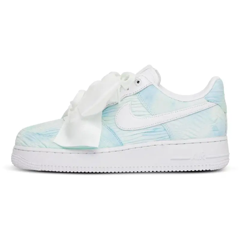 

[Невероятные на заказ свежие синие] Женские низкие туфли для скейтборда Nike Air Force 1, синие