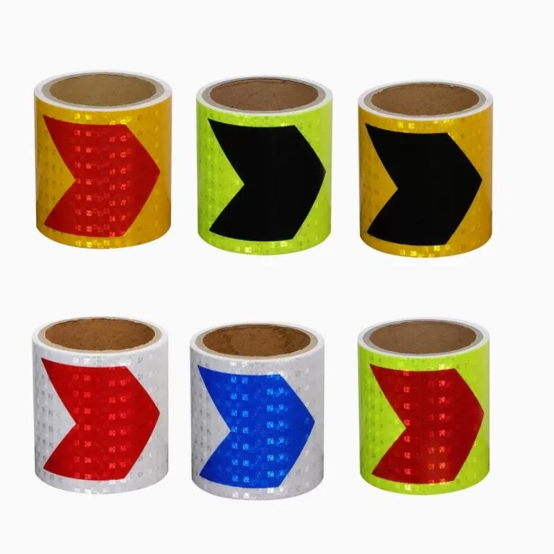 4"x1m High Visibility Self-adhesive PVC Reflector Sheeting Tape Road Traffic Collision Avoidance Reflective Sign Sticker