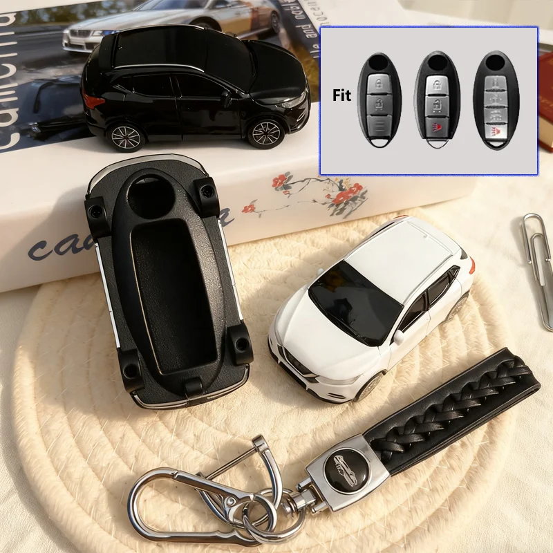 Interesting Key Case for Nissan Qashqai Car Model Key Cover for Juke F15 J10 J11 X-Trail T32 T31 Remote Car Key FOB CoverHolder