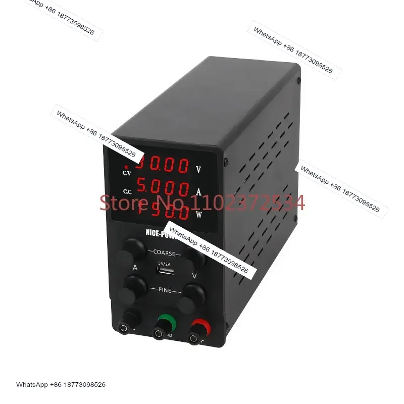 

NICE-POWER SPS305 30V 5A Digital Single Output Black Variable Adjustable Laboratory Bench Switching Power Supply