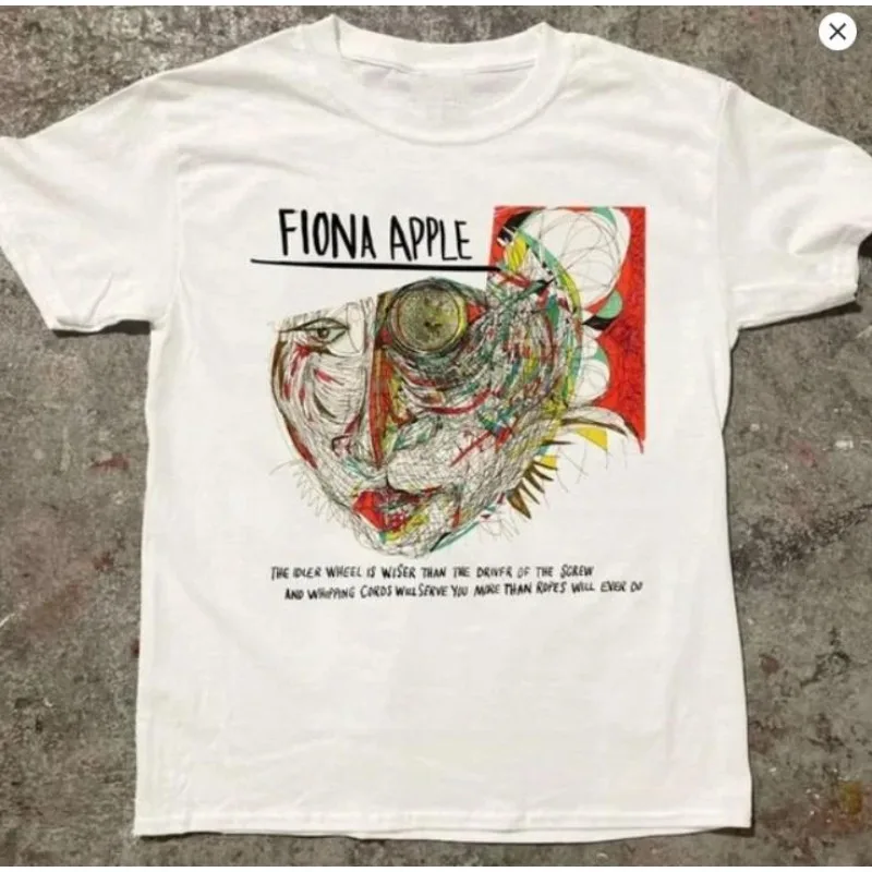 Fiona Apple T-shirt, 90s Independent Pop Music Men's T-shirt Summer New Trend Street Casual Unisex