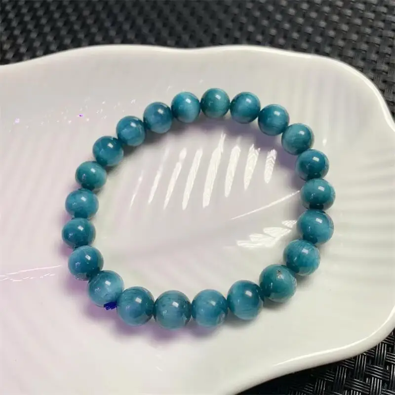 

8.7MM Natural Apatite Bracelet For Women Men Love Gift Crystal Beads Strands Jewelry Holiday Gift 1PCS