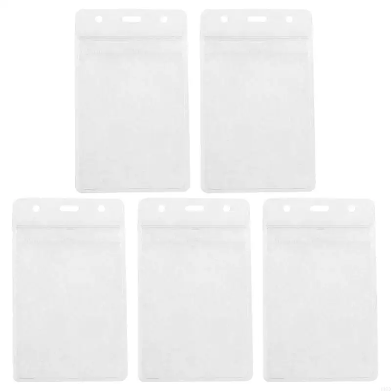 

340D Badge Holder Vertical PVC Card Holder with Waterproof Resealable