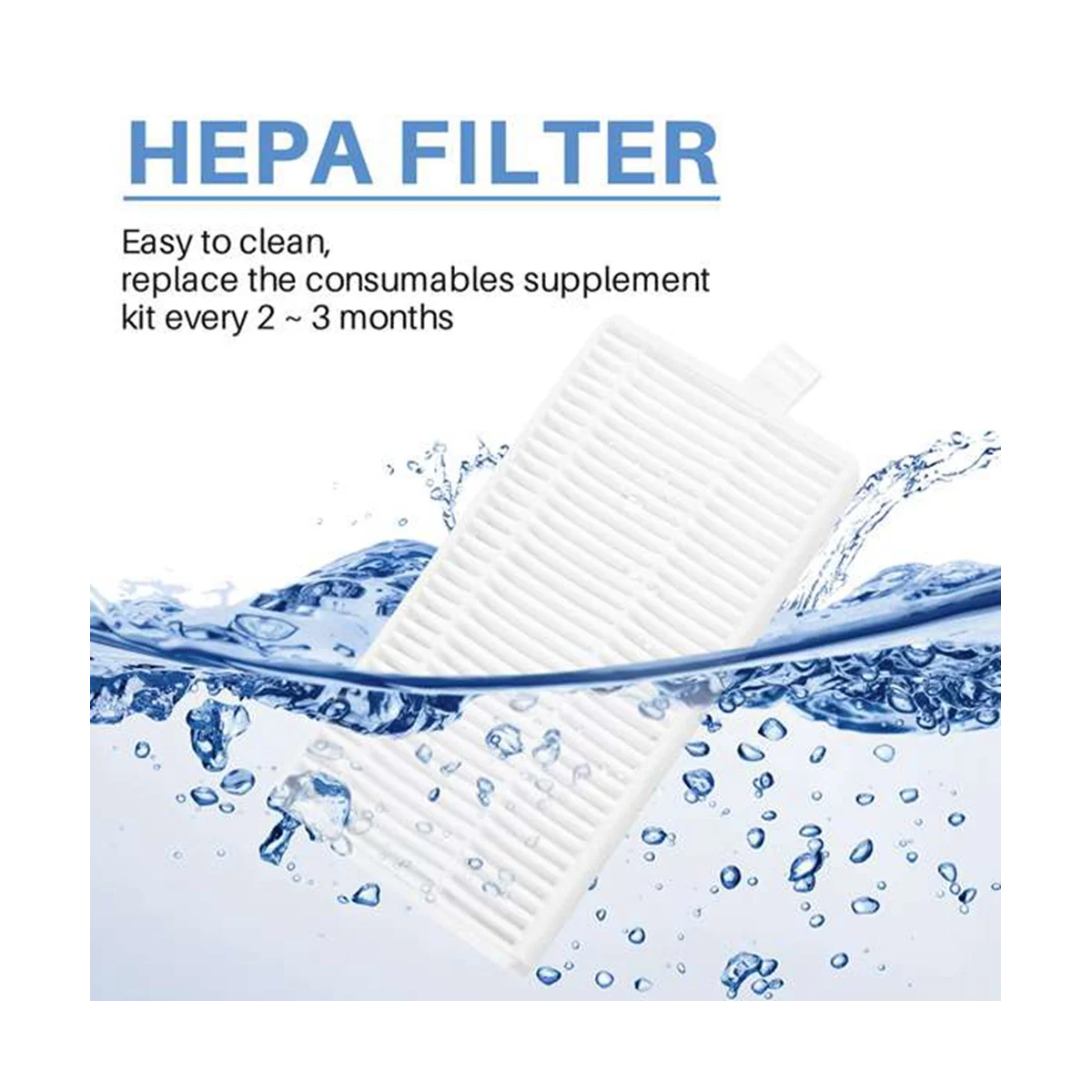 4 Uds. Adecuado para barrer y fregar Robot VXVC05-accesorios de filtro HEPA