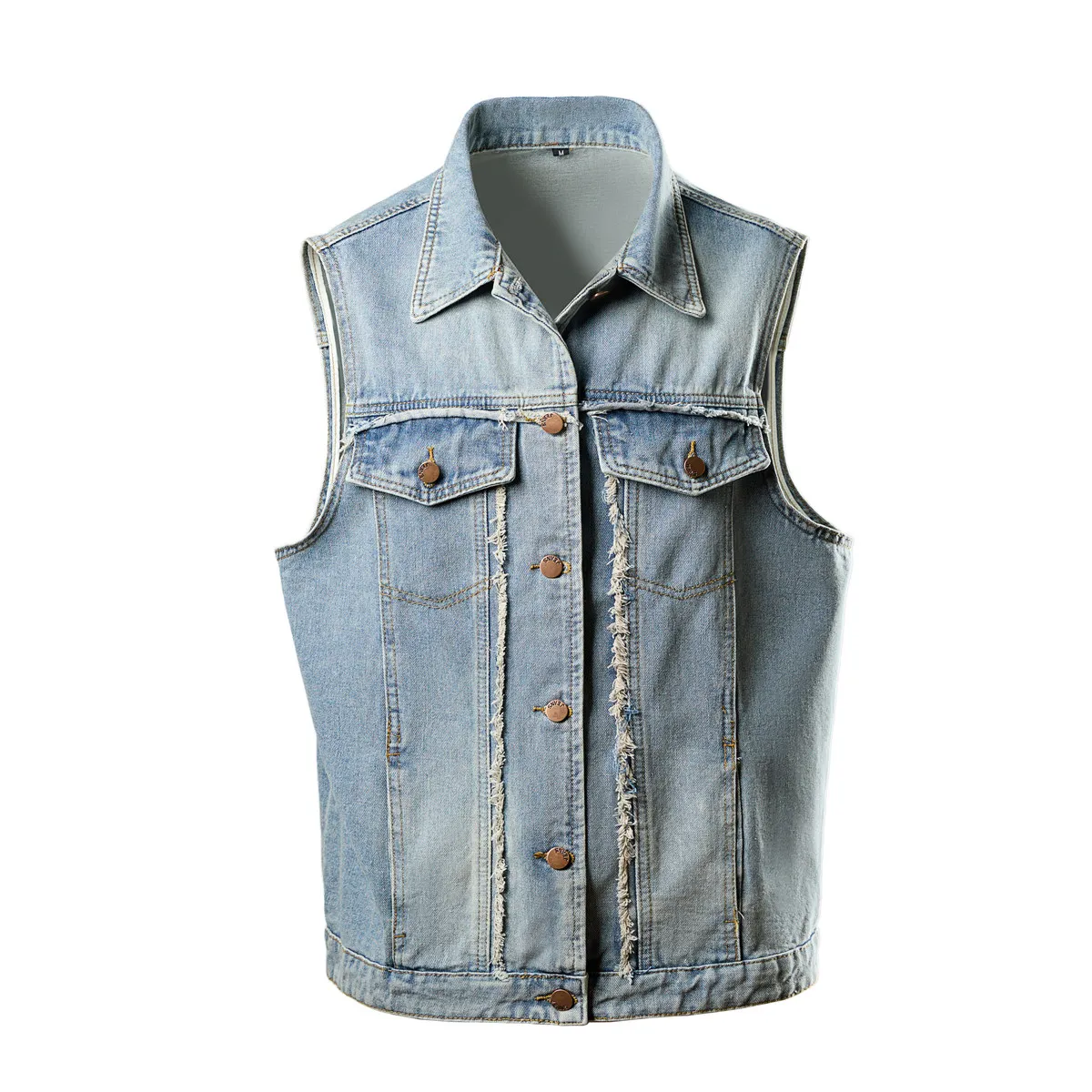 Spring Summer Men's Denim Vest - Men'S Fashion Vest With Jeans บทวิจารณ์และราคา