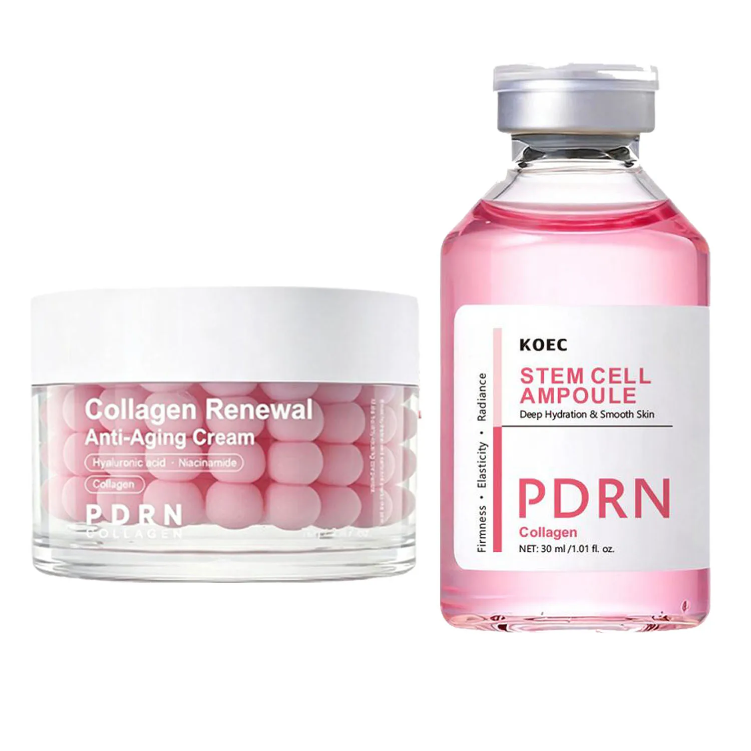 PDRN Pink Collagen Multi Balm Stick NAD+Serum+Moisturizer Gezichtscrème Huidverbeteraar Collageen Anti-rimpel Gezichts- en Lichaamsverzorging Hydraterend Verstevigend