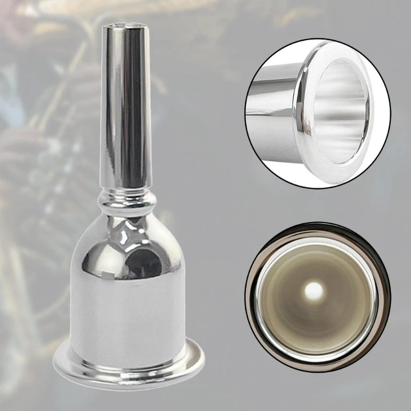 Professional Brass Trombone Mouthpiece Silver Plated Tuba Mouthpiece Enduring