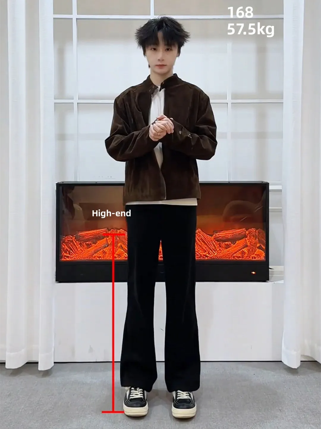 

Мужские джинсы Cleanfit Bla Bell Bot, осенне-зимние, с высокой посадкой 57, на подкладке, в американском стиле High Street, с эффектом потертости (Knife Pants)