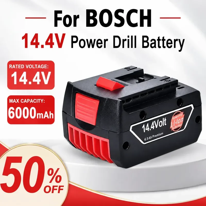 

For BOSCH GSR14.4-2L DSR GSB 14.4V Lithium Ion Rechargeable Battery