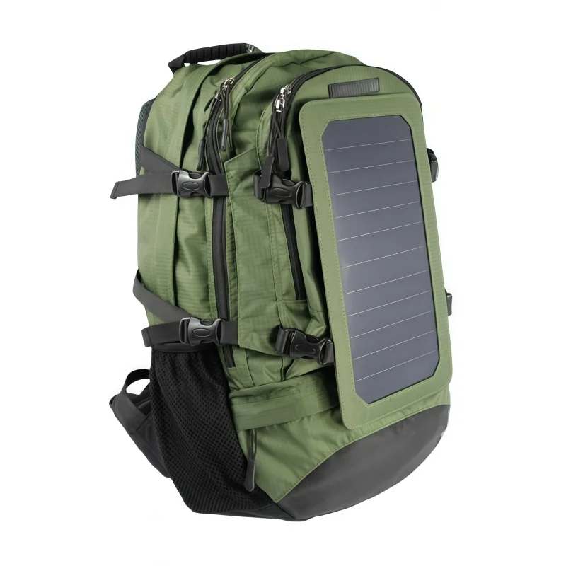 Alecter APH-S11 Outdoor Emergency Solar Backpack with AC Power Socket USB Waterproof 40L ROHS Certified Unisex Hiking Camping