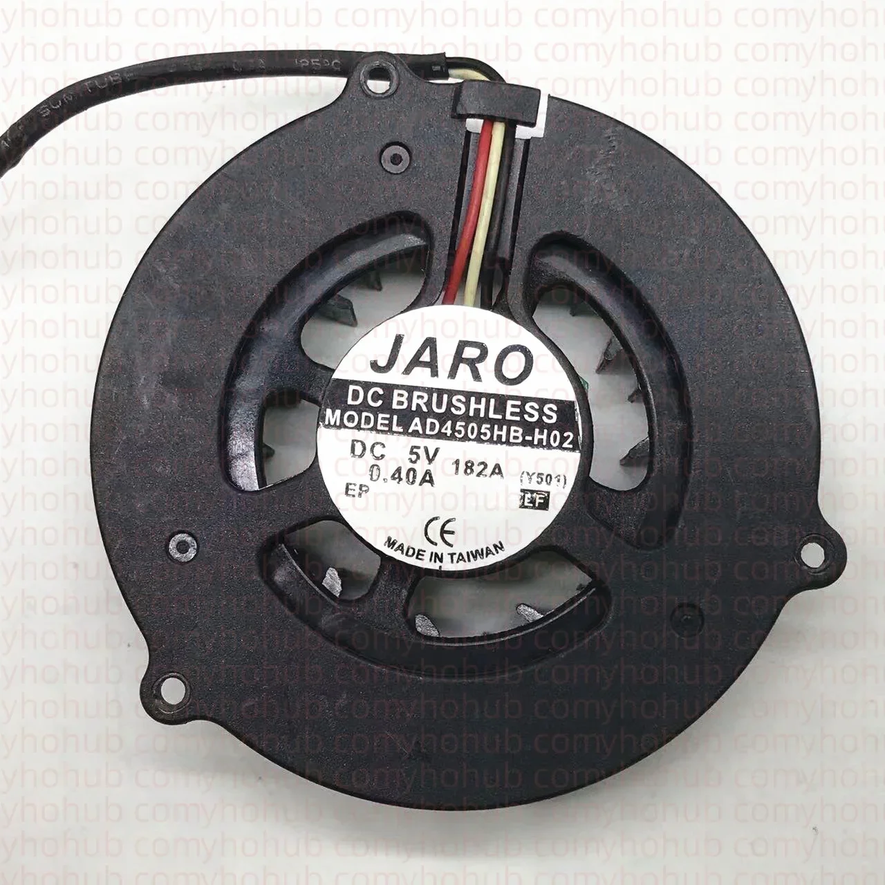 JARO AD4505HB-H02 DC 5V 0.40A 50x50x10mm 3-Wire Server Cooling Fan