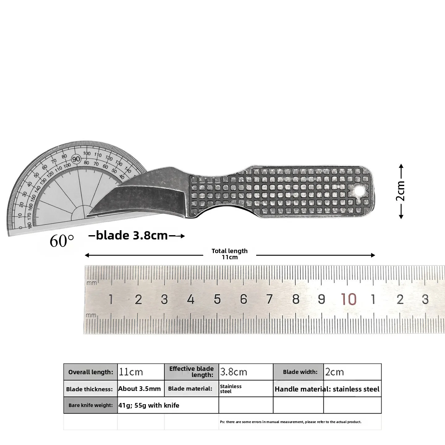 2026 New compact fixed blade knife - ideal for outdoor hiking, trekking, camping, and everyday carry (edc) - view 4