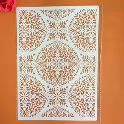 A4 29 *21cm Retro pattern DIY Stencils Wall Painting Scrapbook Coloring Embossing Album Decorative Paper Card Template, arts