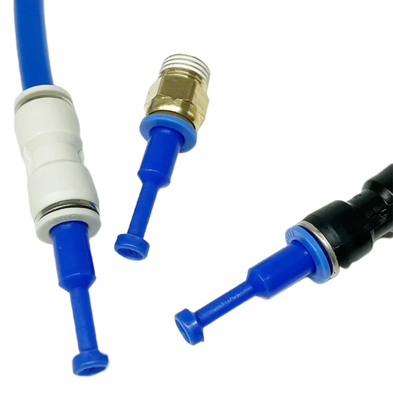 Quick Pneumatic Plug Fitting, tubo de mangueira, Push Fit, conector de vedação contra poeira, Air Line, Nylon Tube, 4mm, 6mm, 8mm, 10mm, 12mm