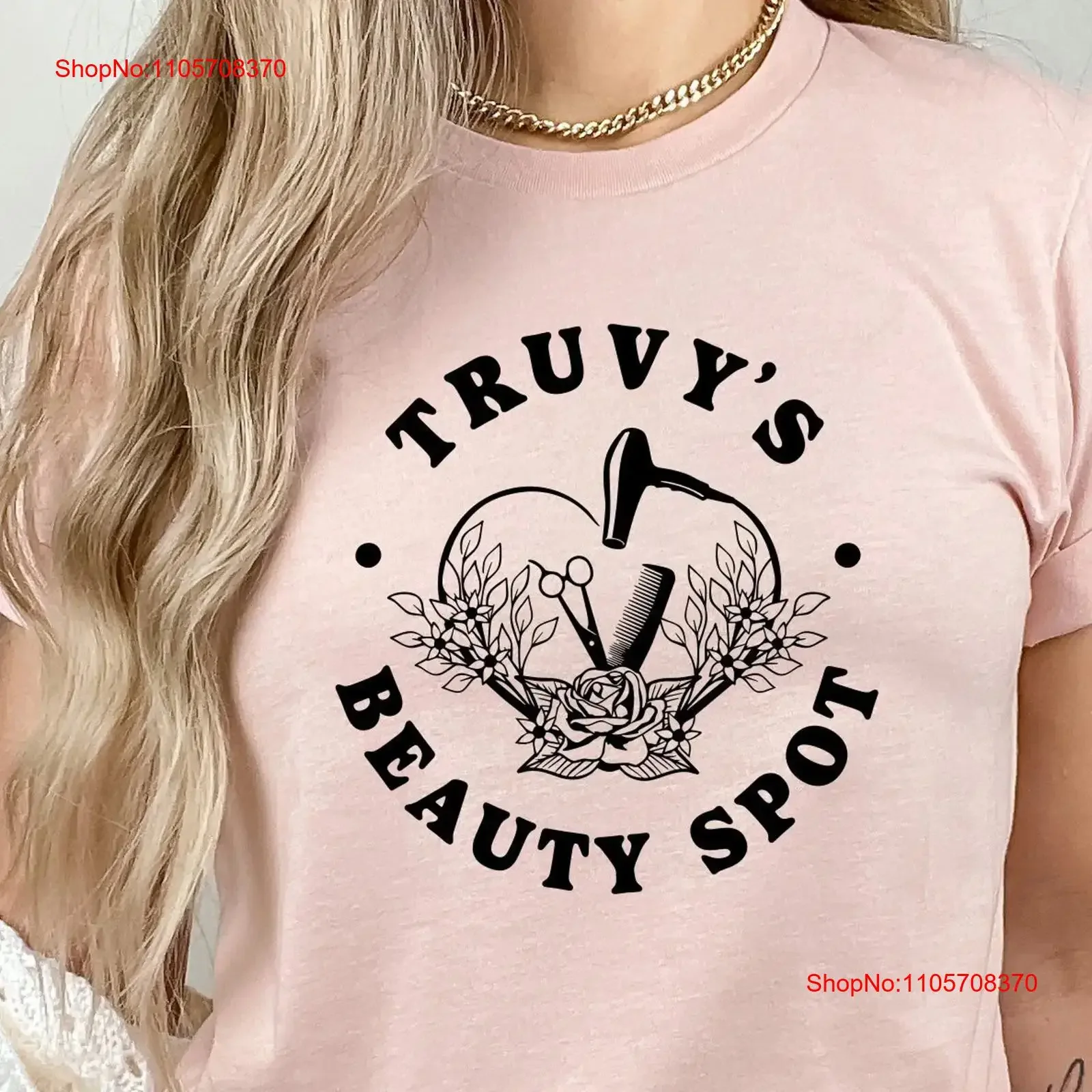 Truvy's Beauty Spot T Shirt Hairdresser Steel Magnolia's Cosmetologist Funny Hair StylisT for Hairdresse vintage Washed Casual