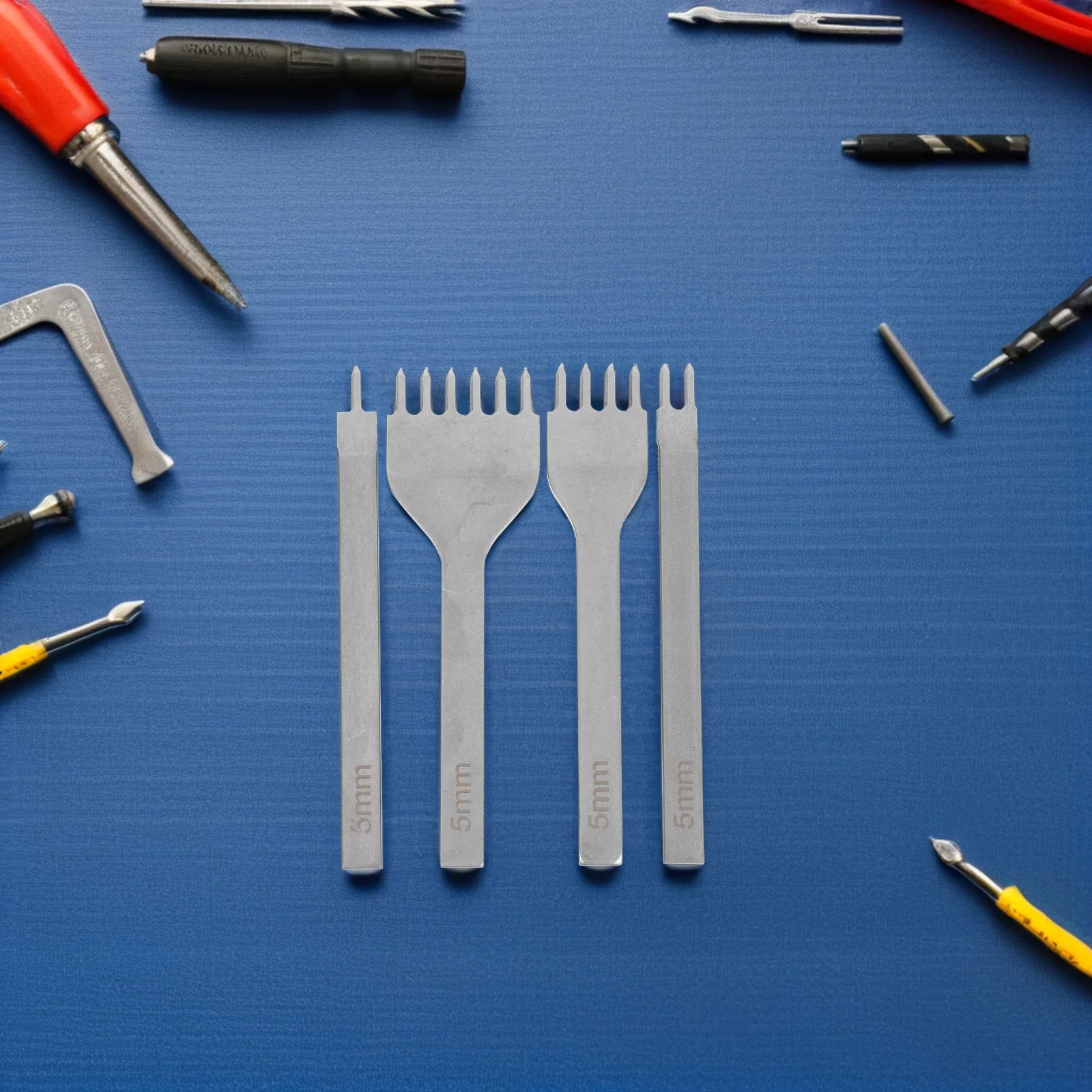 

4Pcs Stitching Punch Tool Kit for Clean Edges and Versatile Application in Handmade Projects Punch Tool