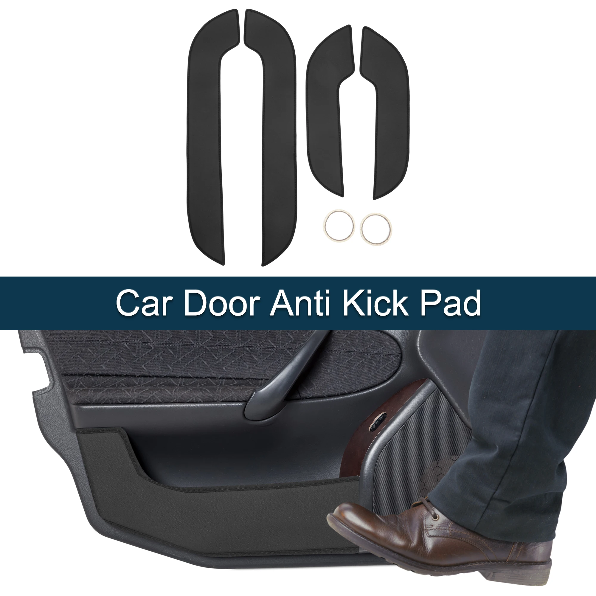 

UXCELL Car Door Anti Kick Pad Sticker Protector for Lexus NX300 2015 Black 1 Set