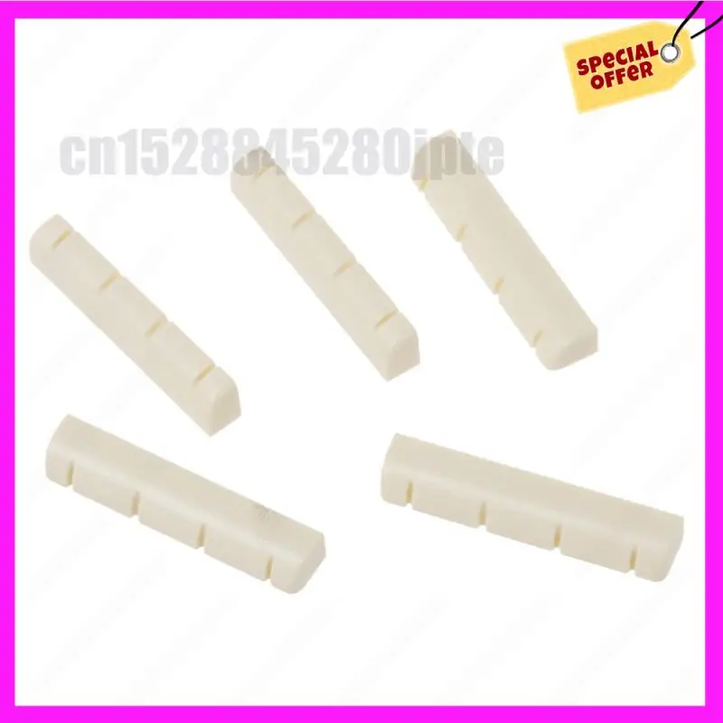 

-ABUB 10Pcs Ukulele Ivory Slotted Nut