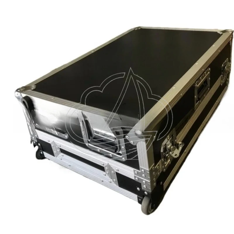 M32R Live Mixer Console Flight Case, Aluminum Alloy Edge Shockproof Hard Carry Box for Stage Performance
