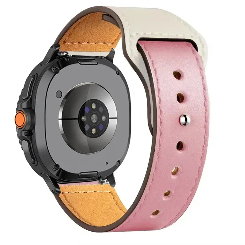 Correa de cuero para Samsung Galaxy Watch 8 Classic/40 44mm banda inteligente para Galaxy Watch 40/44mm Watch 8 accesorios clásicos Correa