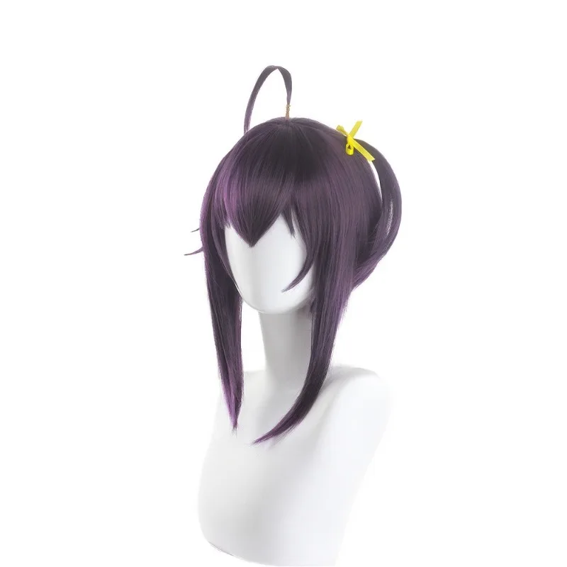 Peluca de mujer púrpura de 13 pulgadas Cosplay Anime puesta en escena pelo simulado Seda de alta temperatura moda euroamericana pelucas completas