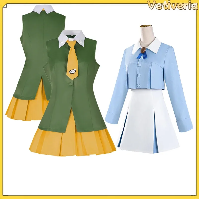 

XT8Kinomoto Anime Sakura Uniform Shirt Skirt Vest Tie Clothing Cosplay Costume Halloween Carnival Party Suit for Adult WomeXT6@!