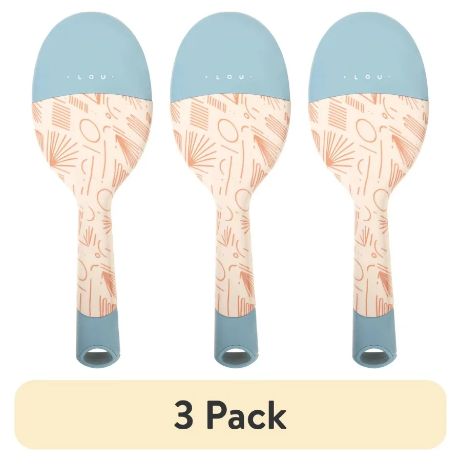 

(3 pack) Oval Detangling Brush 1 Count Bold Color Prints