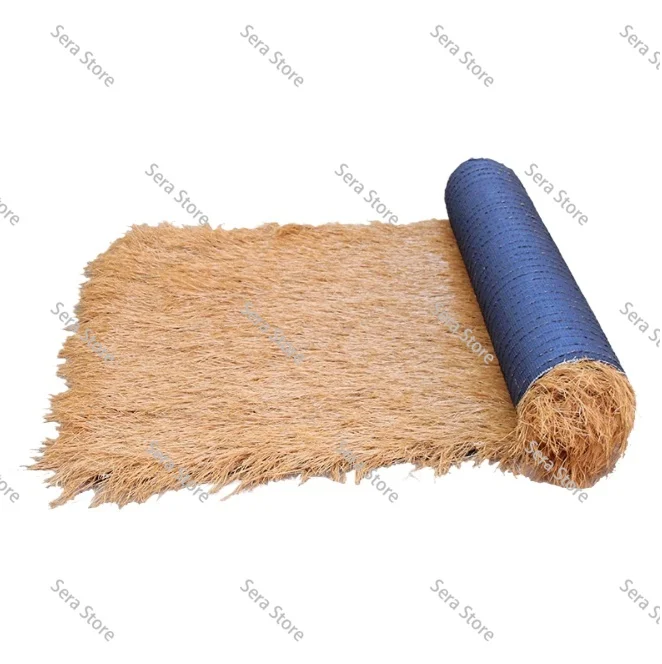 Artificial Thatched Roof Roll, Plastic Synthetic Turf for Bars Cottages Gazebos Outdoor Farmhouses and Rooftop Decor