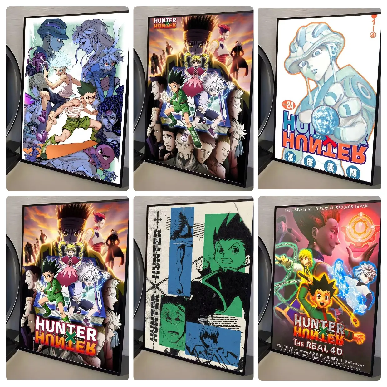 diy-ホット日本アニメハンター×ハンタージグソーパズル大人のための家族アクティビティゲームゲームルーム寝室ギフト家の装飾