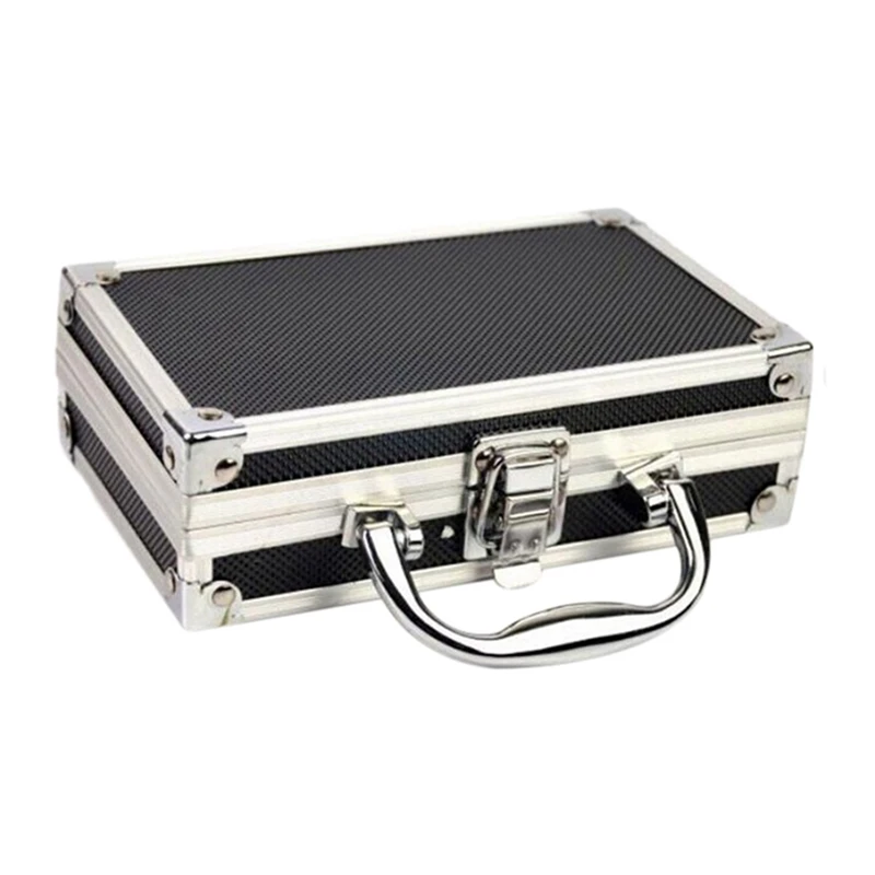 Aluminum Alloy Toolbox Accessories Storage Box Practical Aluminum Suitcase Portable Handle Small Toolbox Storage Box Easy To Use