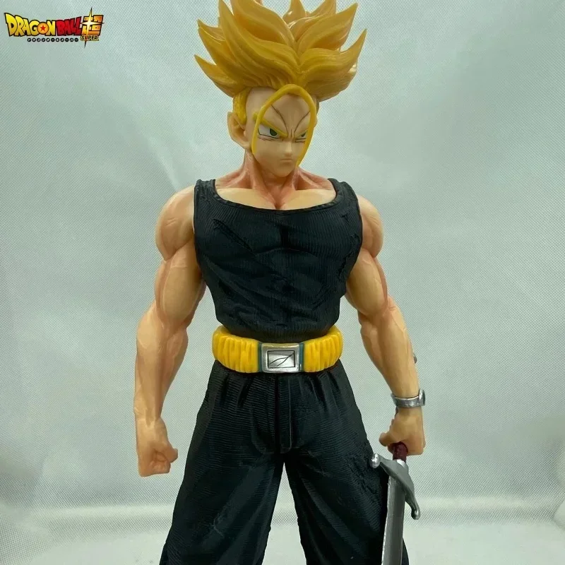 

44cm Dragon Ball Gk Temple Tl Tranx Super Saiyan Super Large Anime Pvc Model Statue Model Pendant Handmade Gift