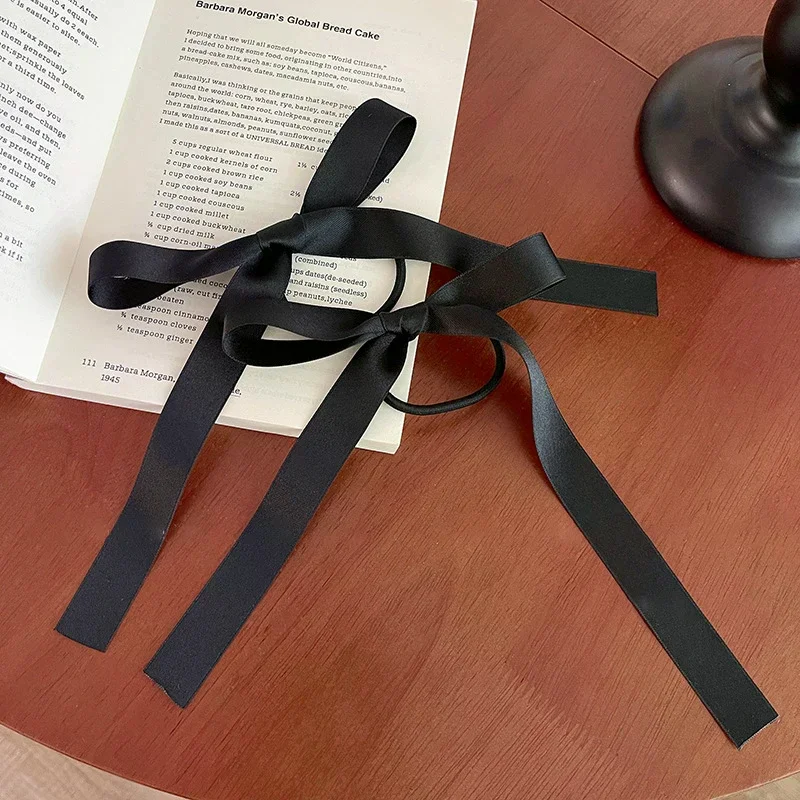 2/5 قطعة ربطة شعر نسائية عصرية ولطيفة على شكل فيونكة سوداء مناسبة للاستخدام اليومي إكسسوارات شعر هدية موصى بها #2