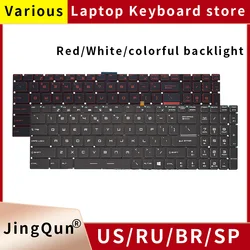 US Russian Laptop Keyboard With Backlight For Msi GT72 GE62VR GL62M 7RD MS-16H2 MS-16J5 MS-16L1 MS-16J3 CX72 CR62 CR72 MS-17A1