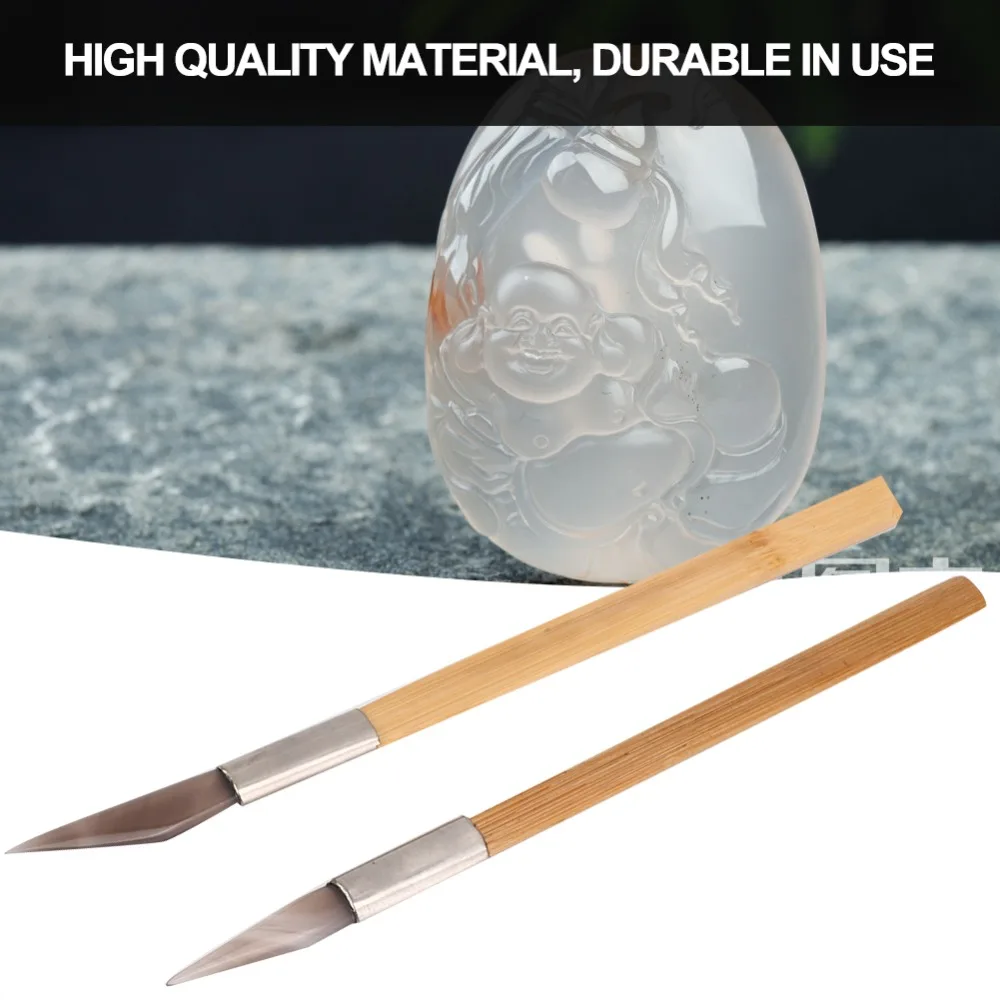 

2Pcs Precision Wooden Handle Agate Burnisher Agate Material Wood Color Jewelry Polishing Tool Jewelry Tools Jewelry Making