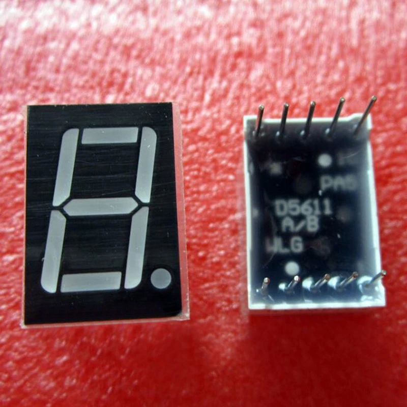 5PCS 0.56 inch 1 digit Blue Led display 7 segment Common cathode